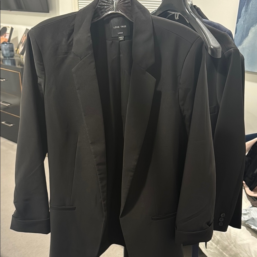 Love Tree Black boyfriend Blazer